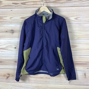 Sierra Designs Jacket Womens‎ Large Lined Windbreaker Dark Purple Basic Outdoor